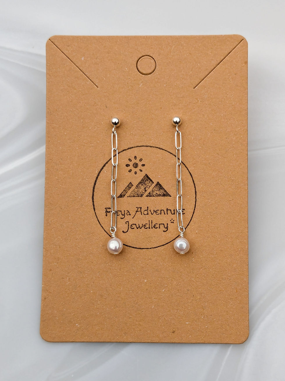 925 sterling silver pearl earrings