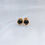 Thumbnail: black spinel gold stud earrings
