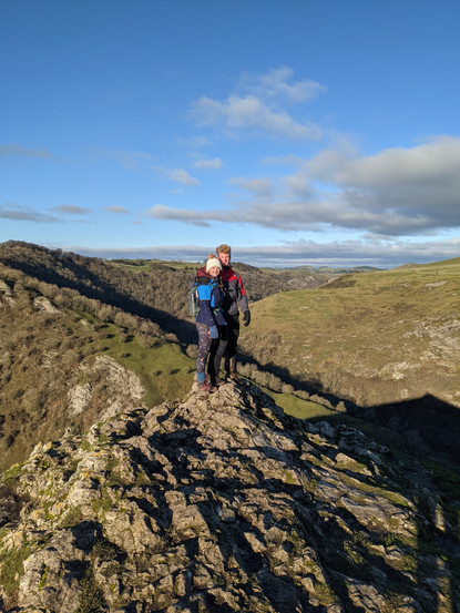 on the top of thorpe cloud dovedale