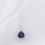 Thumbnail: 925 sterling silver purple amethyst necklace