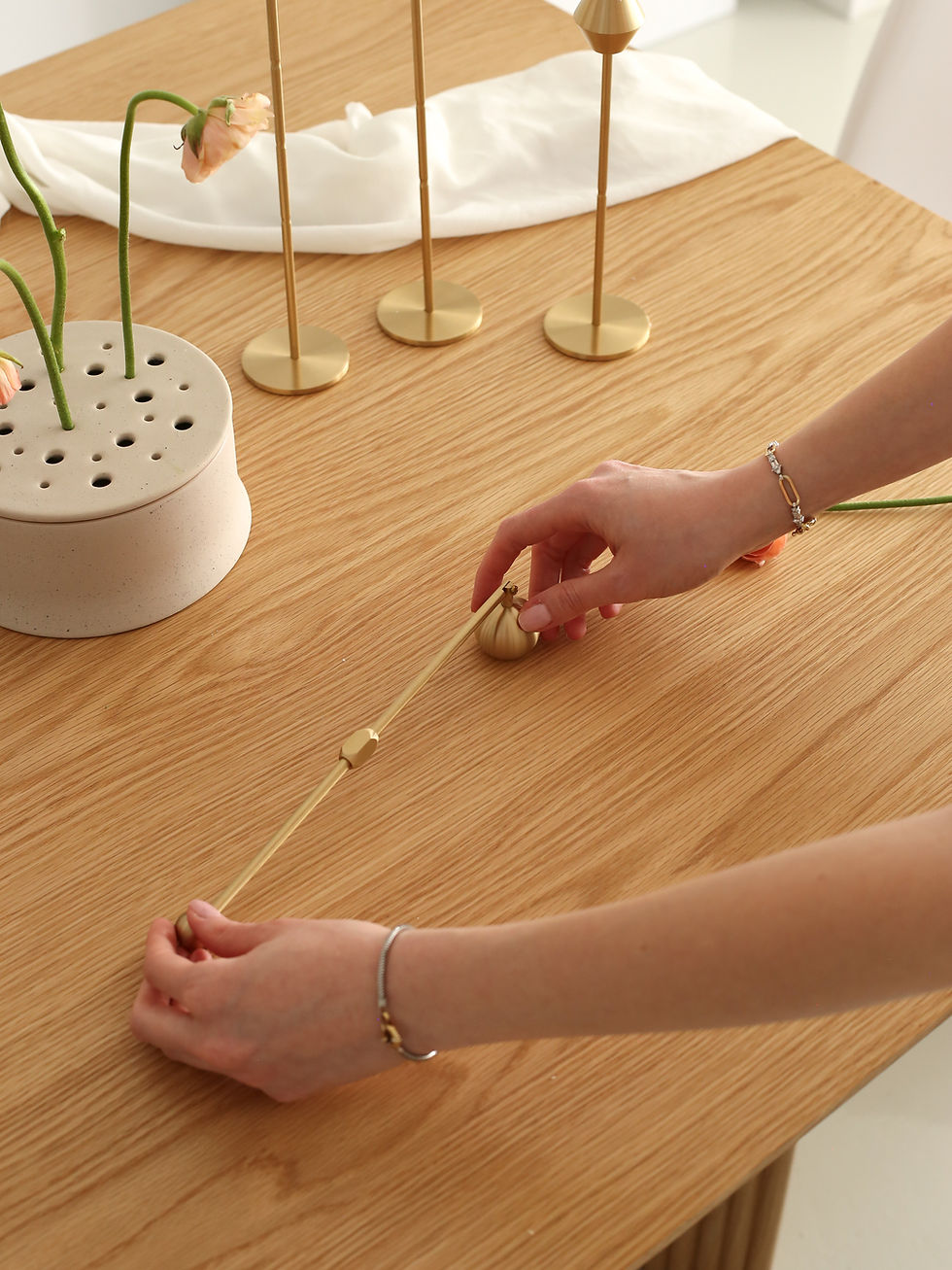 Thumbnail: Vega Brass Candle Snuffer