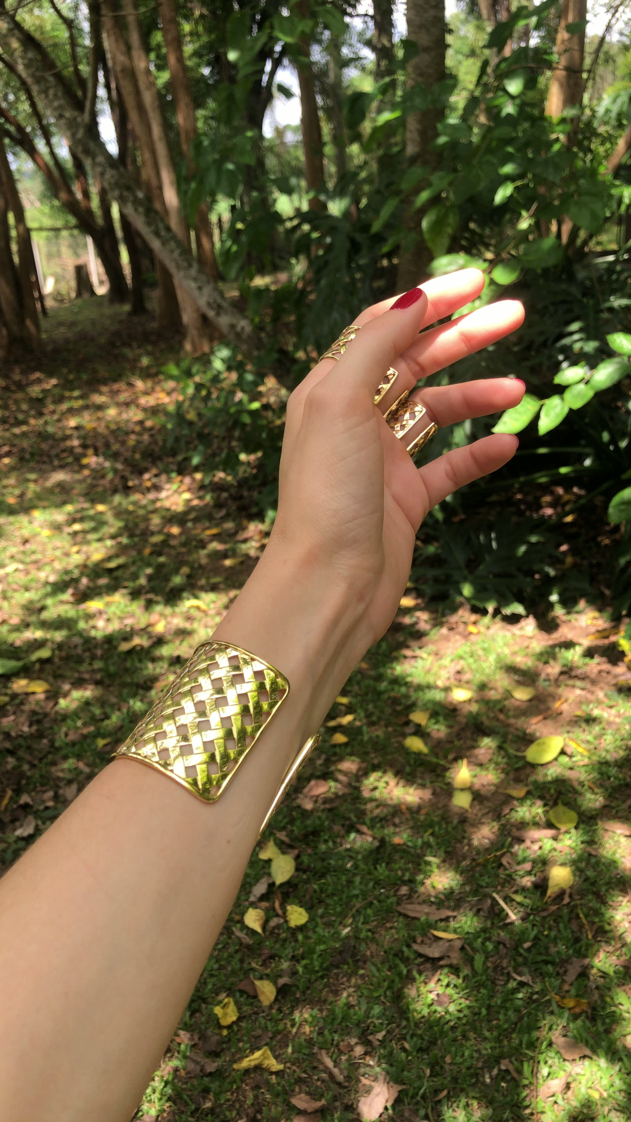 Bracelete Tressé Dourado