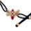 Thumbnail: 18K Rose Gold Ruby  Bee Woven Bracelet with Diamonds