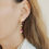 Thumbnail: 18K Rose Gold Leaf Branch Burma Ruby Diamond Drop Earrings