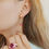 Thumbnail: 18K Rose Gold Leaf Branch Burma Ruby Diamond Drop Earrings