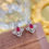 Thumbnail: 18K White Gold & Ruby Teardrop Dress Earrings
