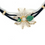 Thumbnail: 18K Yellow Gold Spider Woven Bracelet with Emeralds & Diamonds