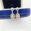 Thumbnail: 18K White Gold Yellow Diamond Earrings