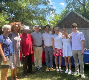Congressman Davis and Rep. Camille Lilly join the Drews at a campaign event in Oak Park.