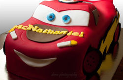 3D Lightning Mcqueen Car Cake!