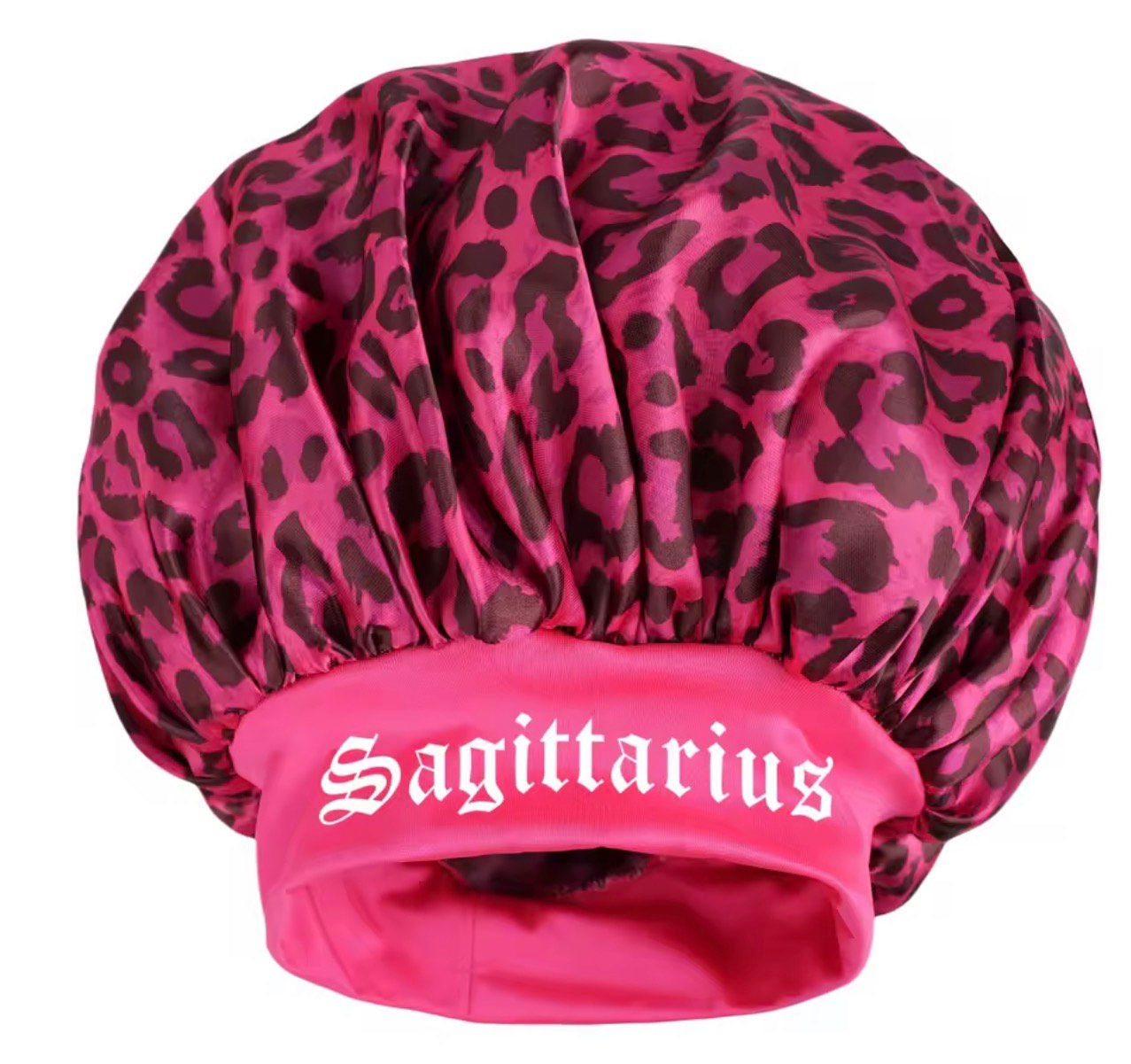 Pink Leopard Print Sagittarius Bonnet