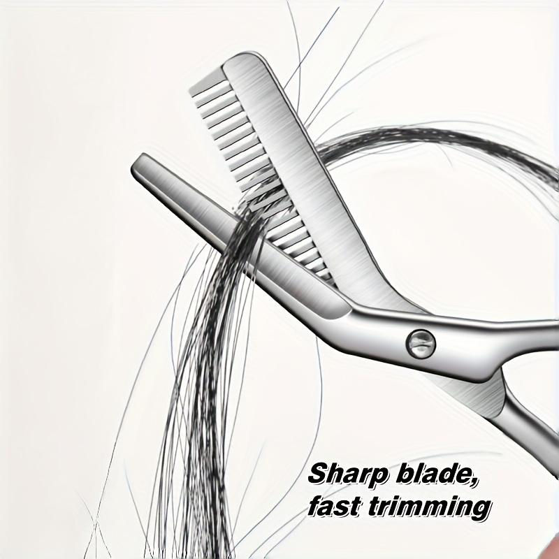 Thumbnail: 1pc New Stainless Steel Eyebrow Scissors With Comb Precision Shaping & Grooming 