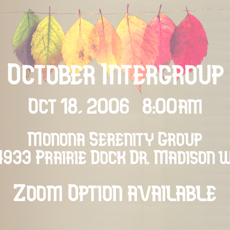 October Intergroup Meeting