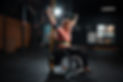 Strong. Disabled woman training in the gym of rehabilitation center, practicing. Active wo