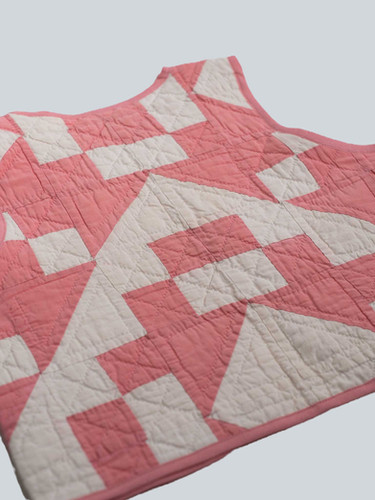 Patchwork Weste COMME LES GRANDS “pink check mate