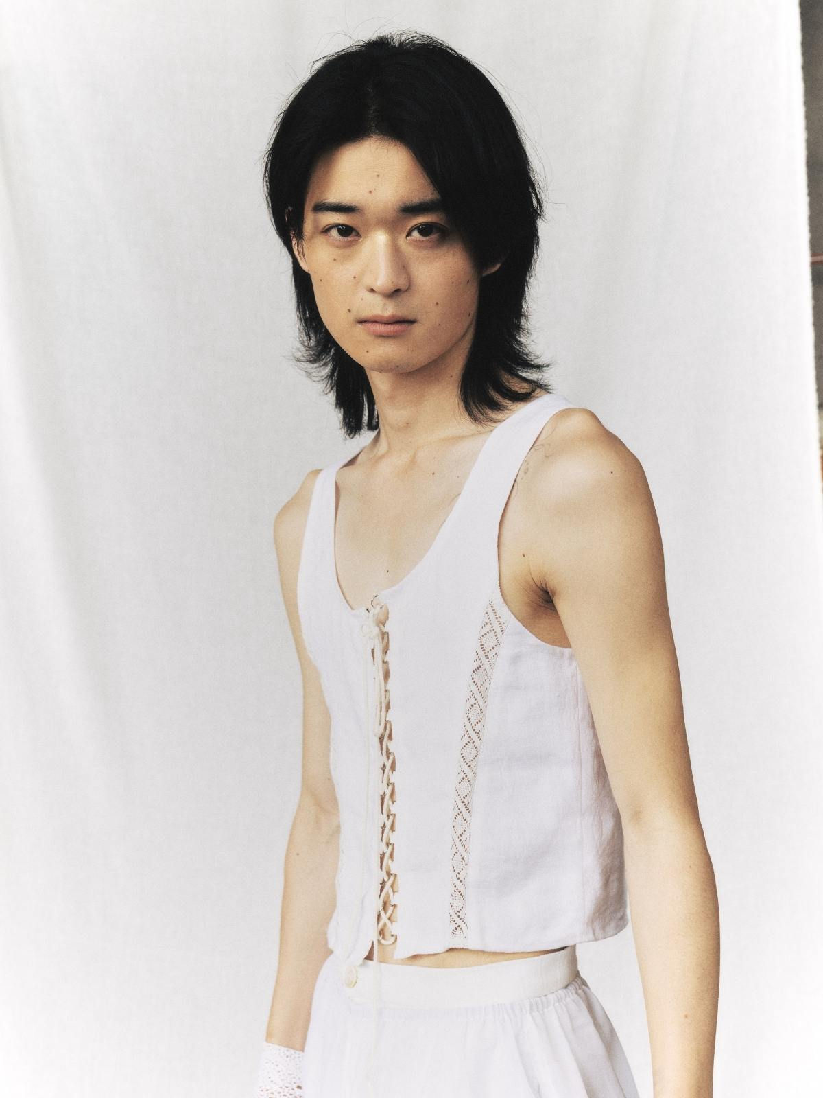 THE ATELIER White Lace Tank Top