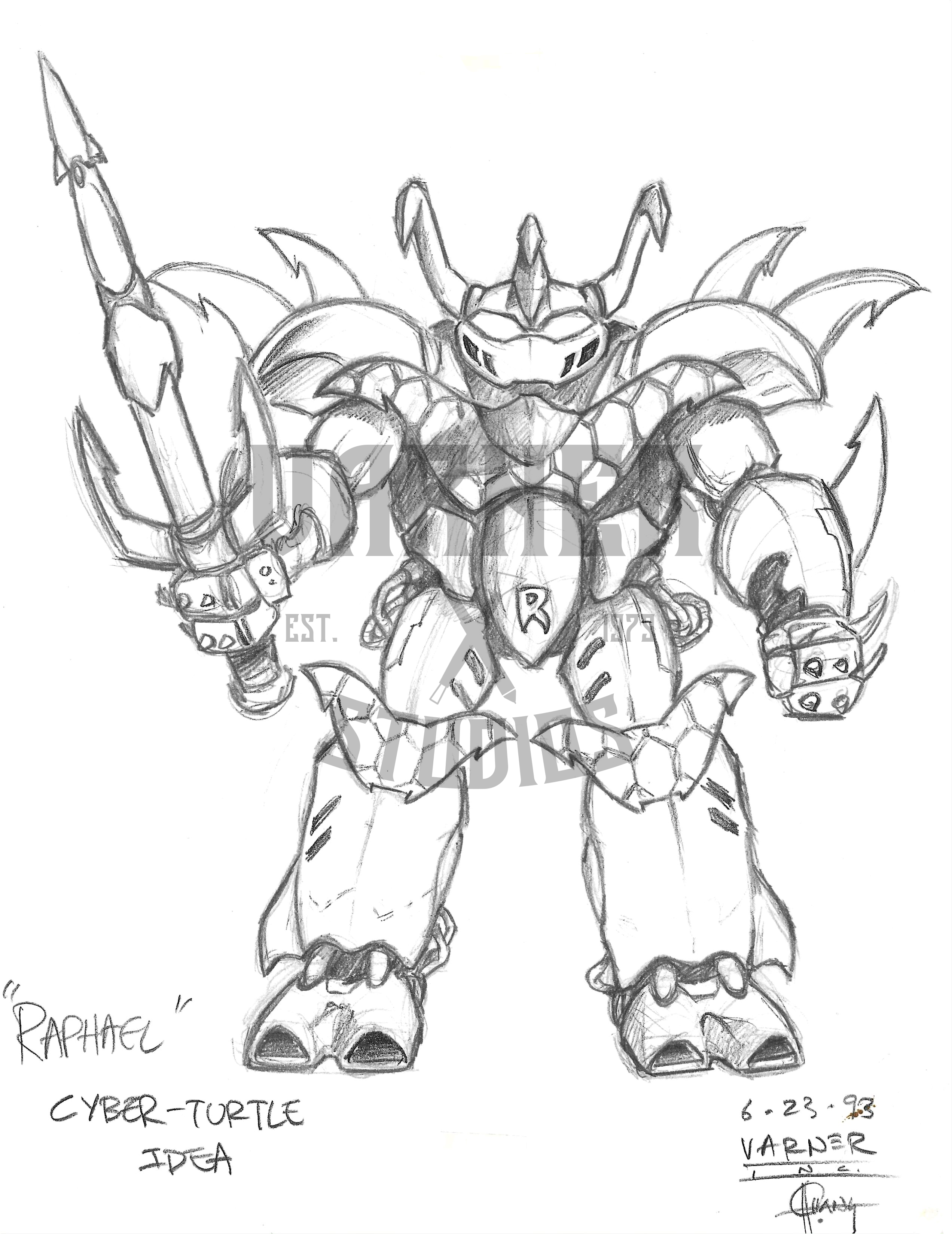 Cyber Raph Concept Art Print