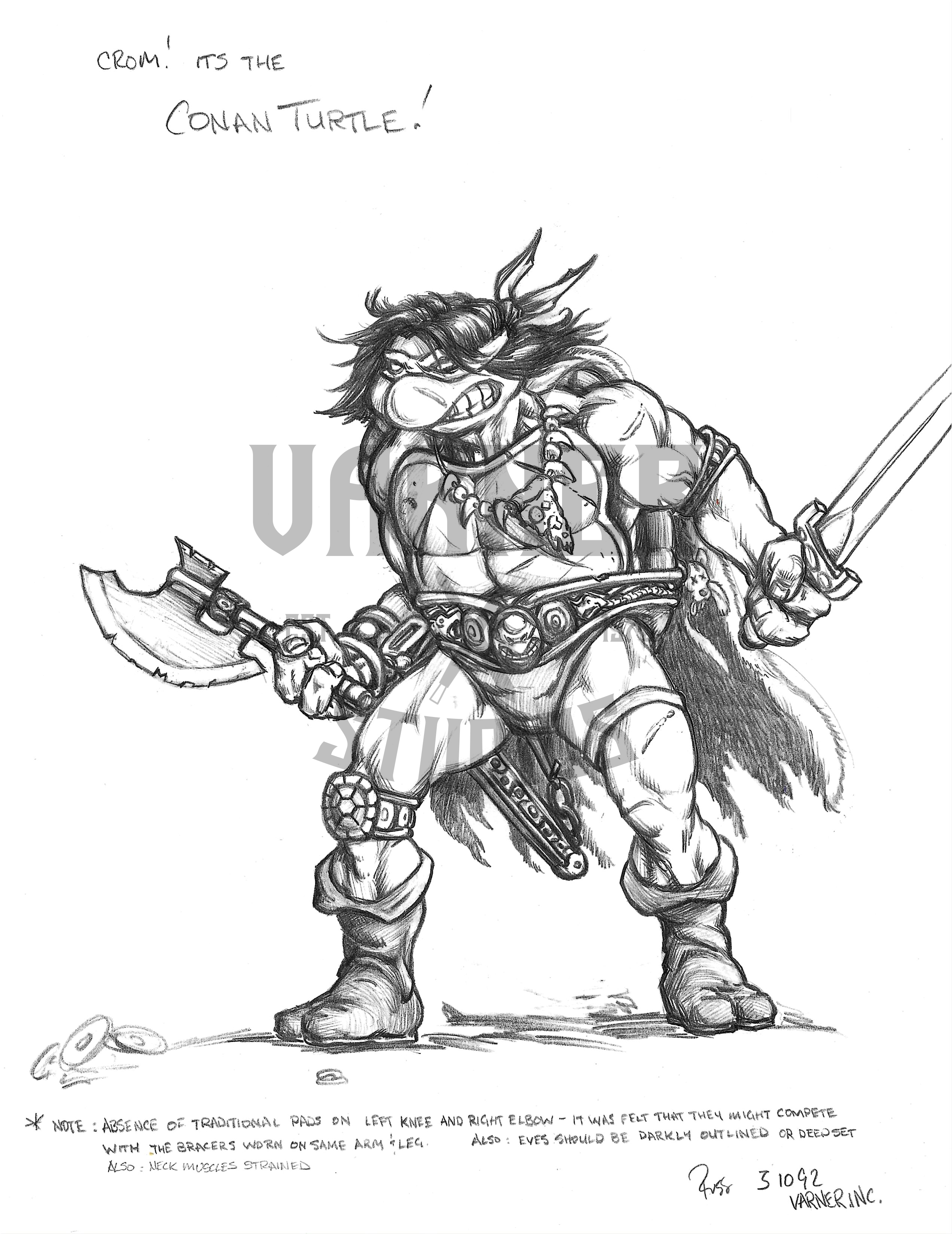 Barbarian Leo Concept Art Print