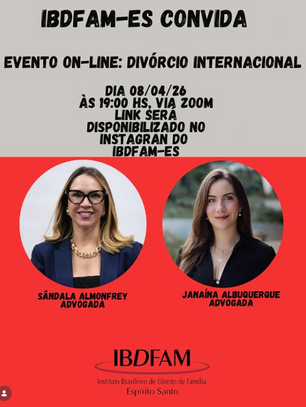IBDFAM-ES: Evento online - Divórcio Internacional