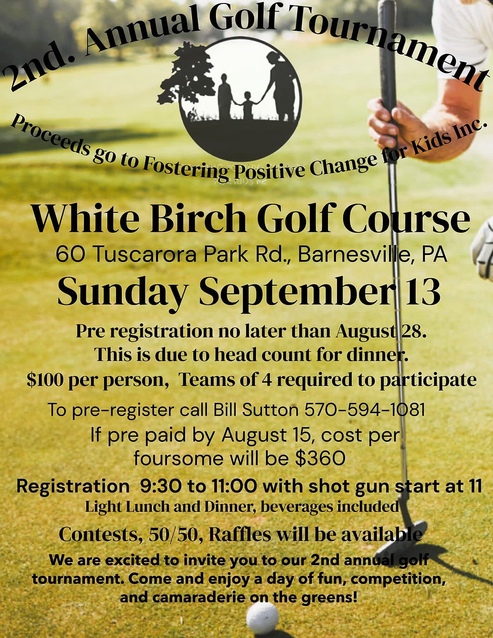 2nd Annual Golf Tournament