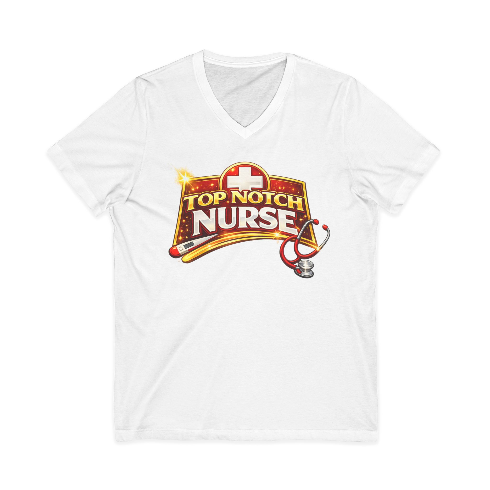 Top Notch Nurse Jersey Short Sleeve V-Neck Tee