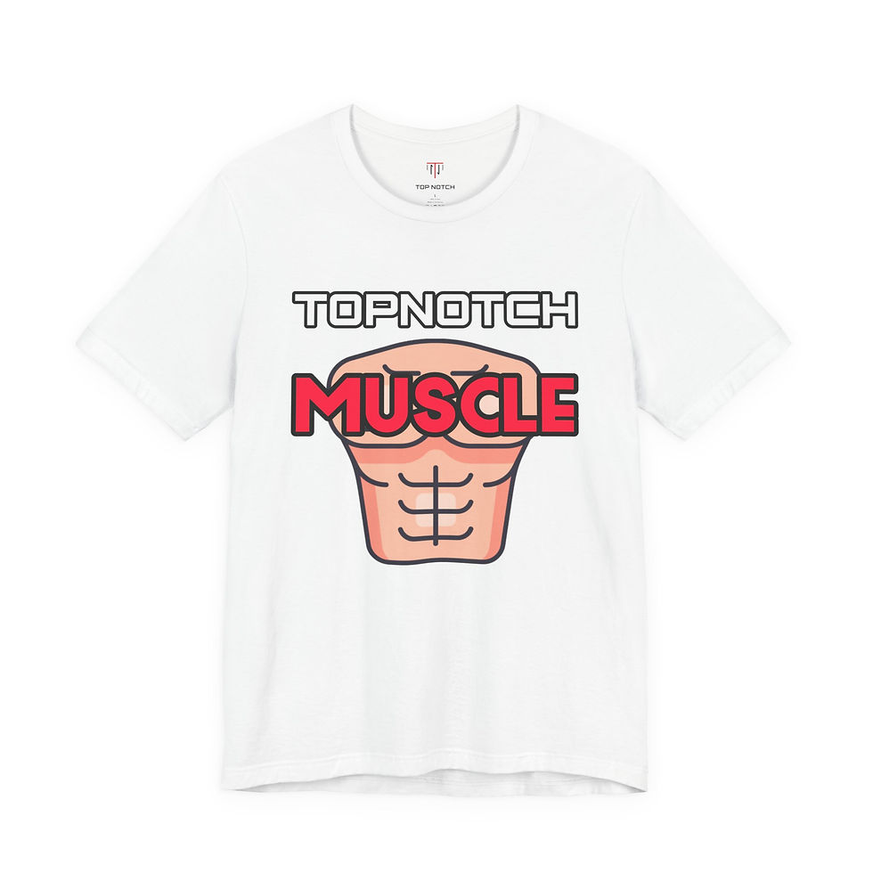 Top Notch Muscle short sleeve crew neck white t-shirt