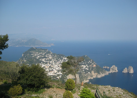 View from the island of Capri, Italy