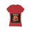 Thumbnail: Top Notch Baddie short sleeve deep v-neck ladies red t-shirt
