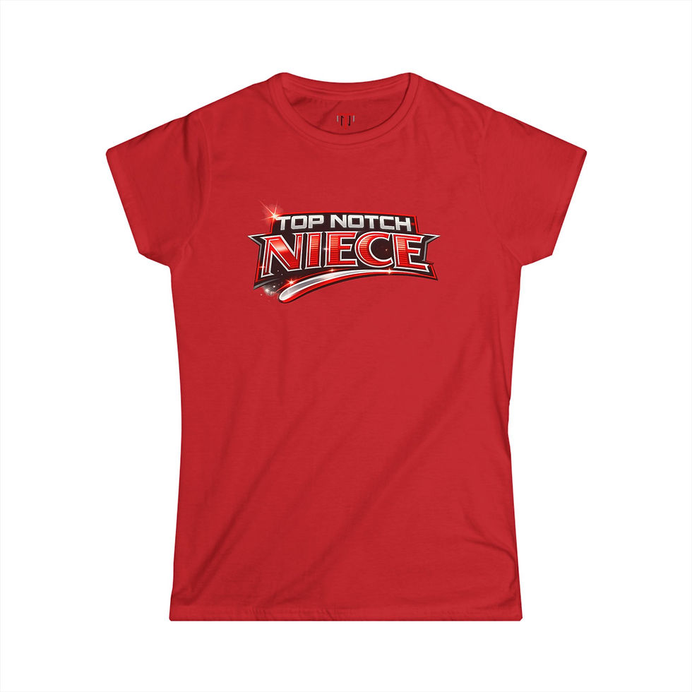 Thumbnail: Top Notch Niece Crew Neck Softstyle Ladies red t-shirt