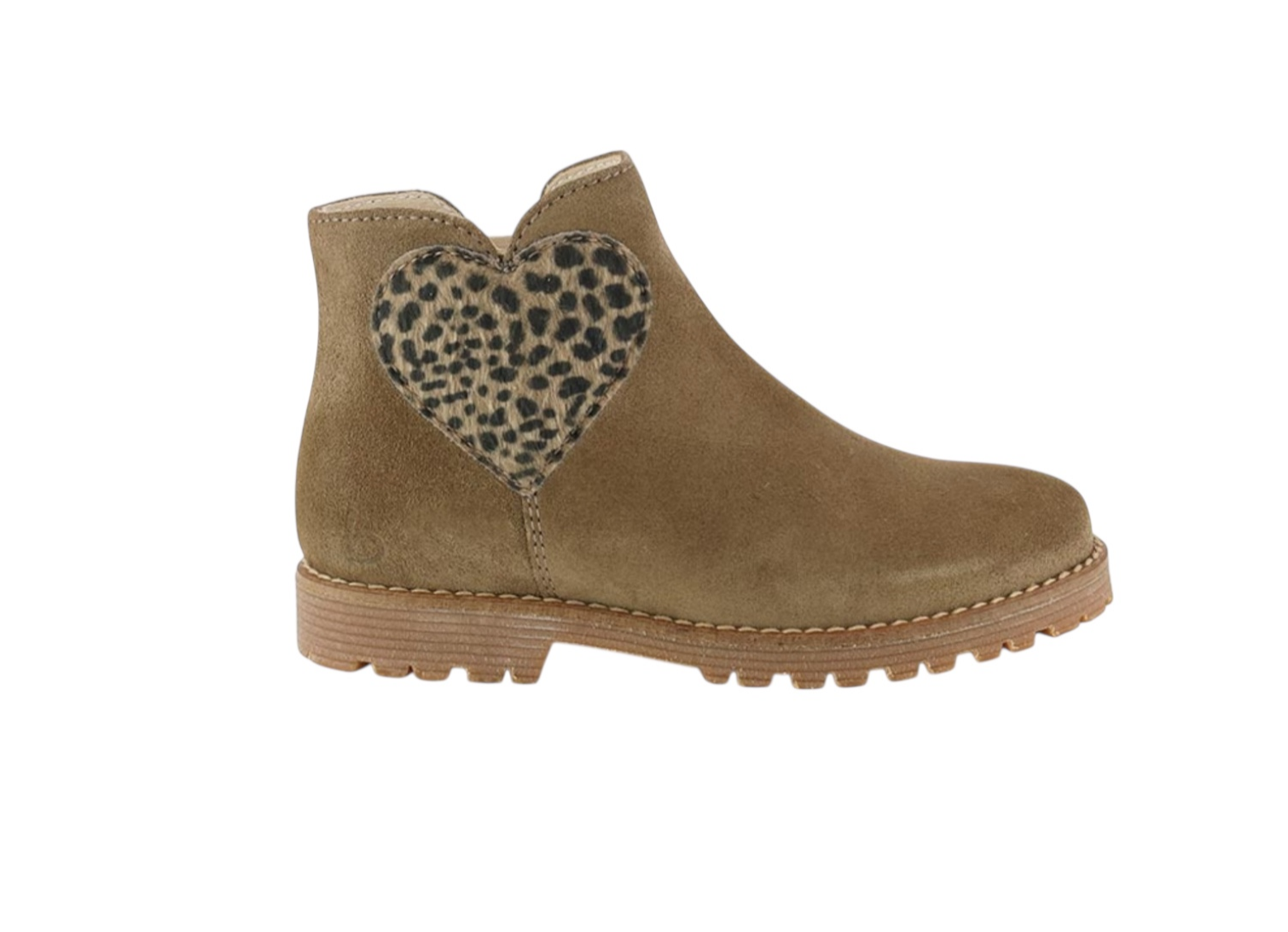 Beberlis -  Boots beige coeur léopard 23478