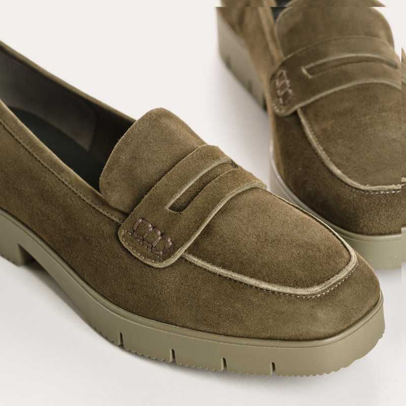 Miniature : Reqins Mariella velours Olive