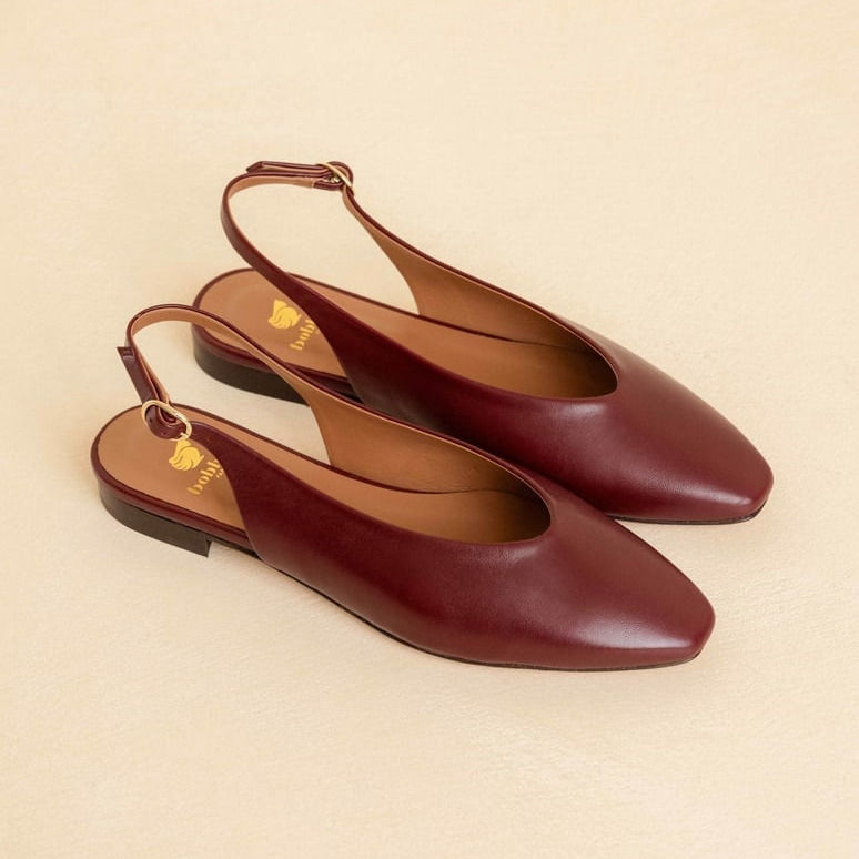 Bobbies  - slingback Anouk grenat