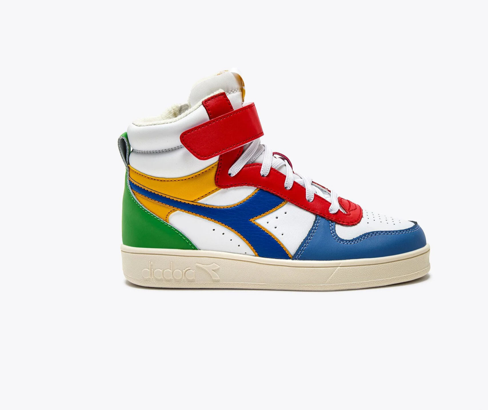 Diadora - magic basket mid kids citrus bleu