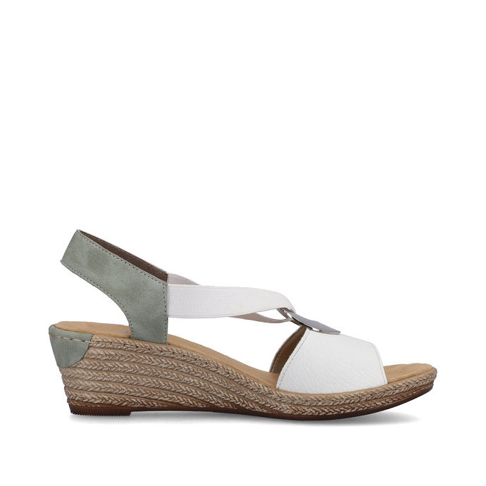 Sandale Rieker 624H6-80 Blanc