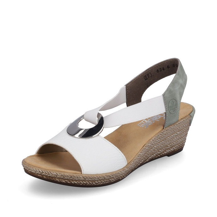 Sandale Rieker 624H6-80 Blanc