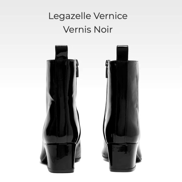 Miniature : Legazelle bottine noire vernis E566 - style carel