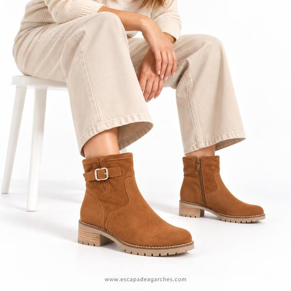 Bottine Kaola 9122 camel pantalon
