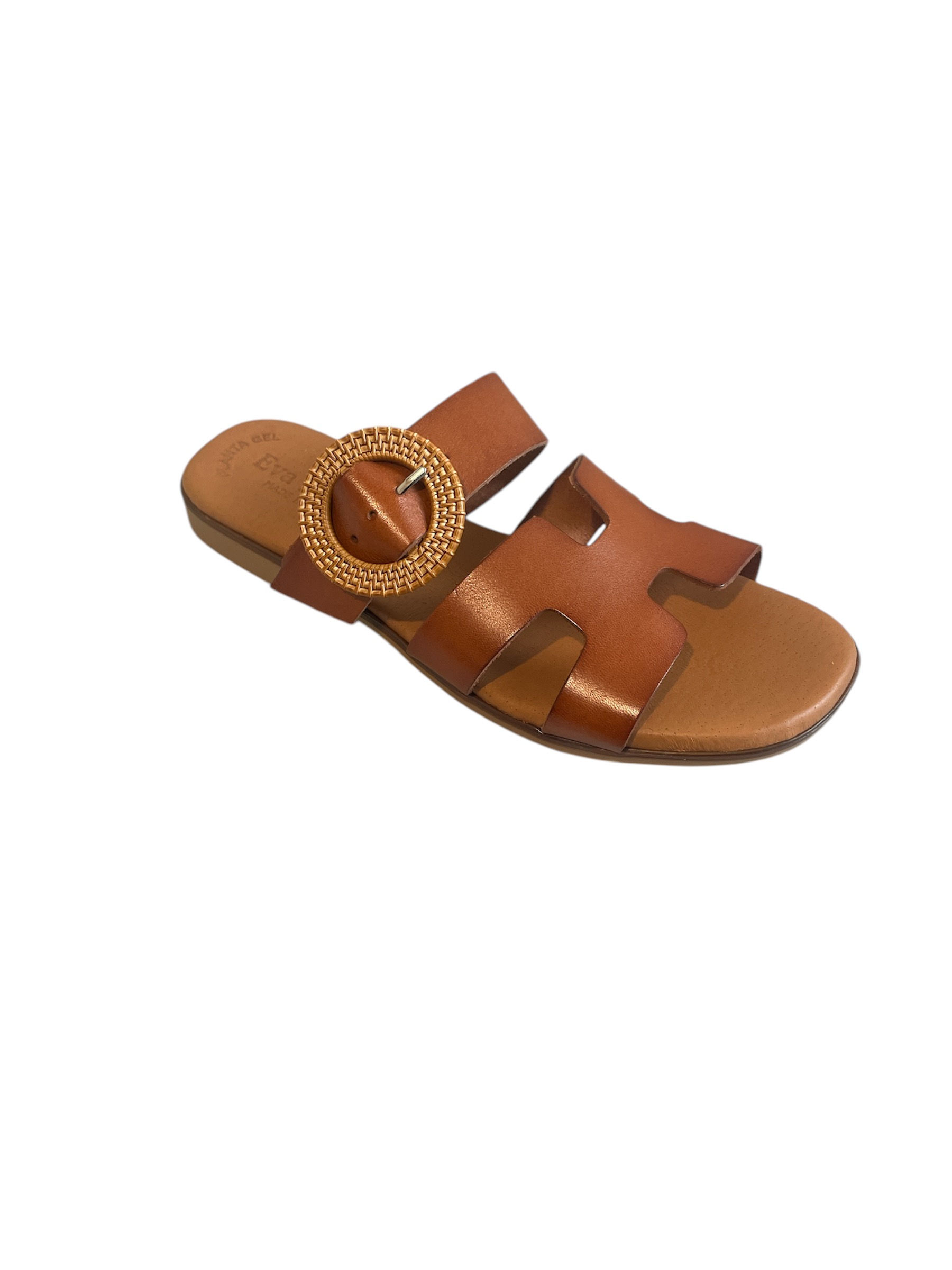 Eva Frutos Mule plate Camel 3007