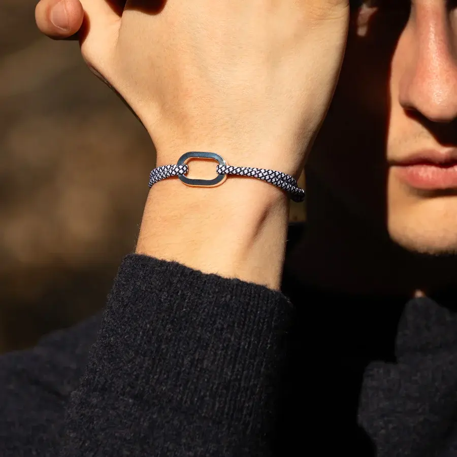 Le vent à la française - Gilet Maillon Plat 22mm Plaqué Argent