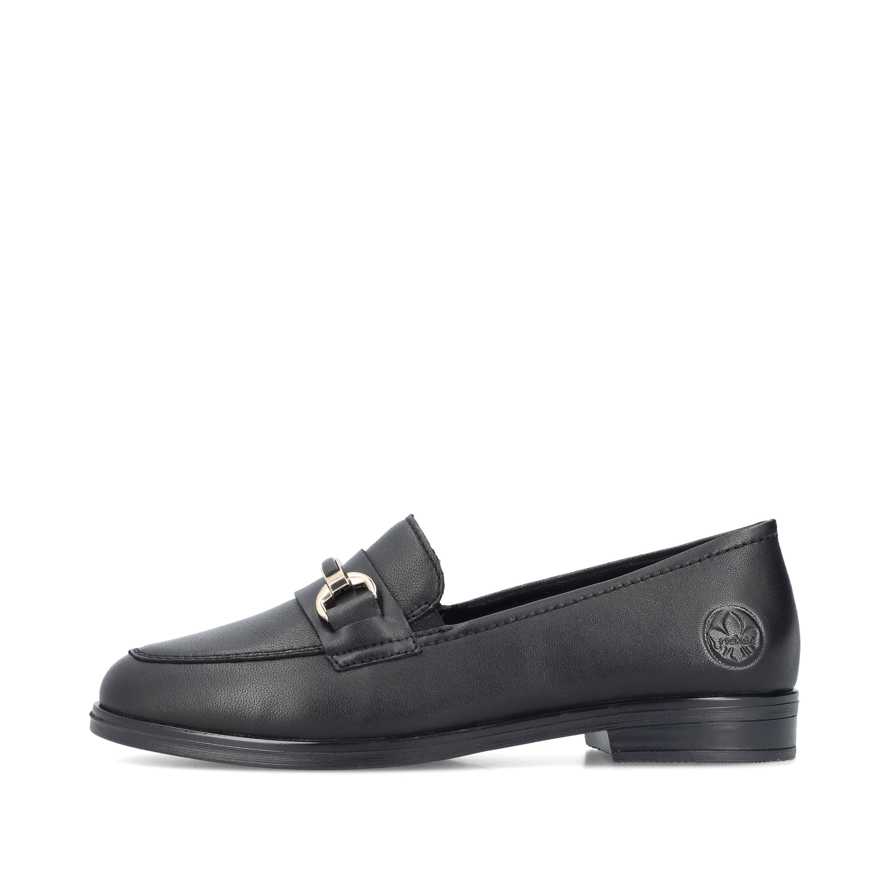 Mocassin femme Rieker 46262-01 noir