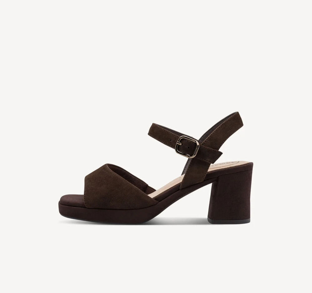 Tamaris - Sandale talon 88309 mocca suede