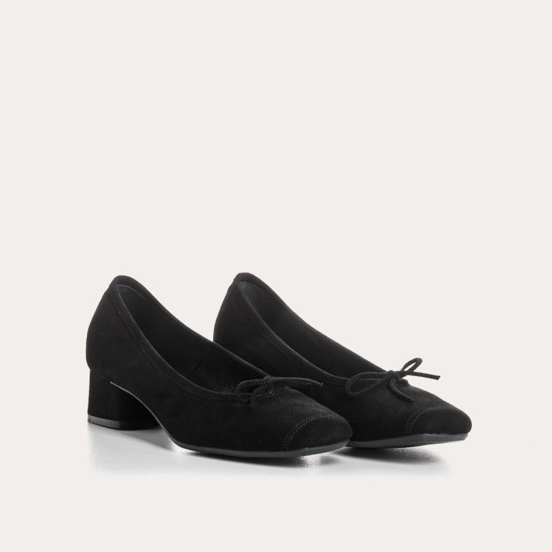 Reqins - Ballerine Kyriel Peau Noir