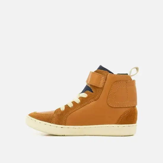 Shoopom - basket montante play back scratch camel