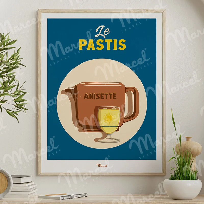 Affiche Marcel Travel PASTIS