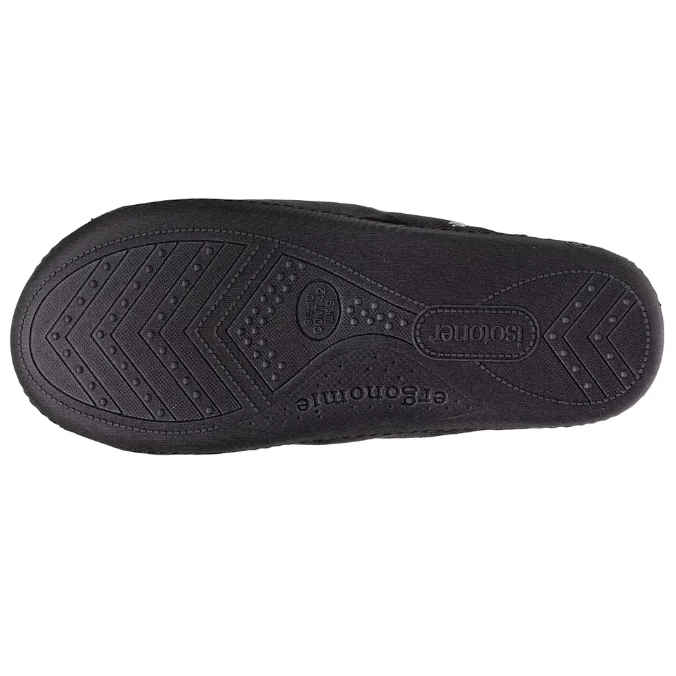 Miniature : Chaussons Isotoner mules ergo Homme Noir