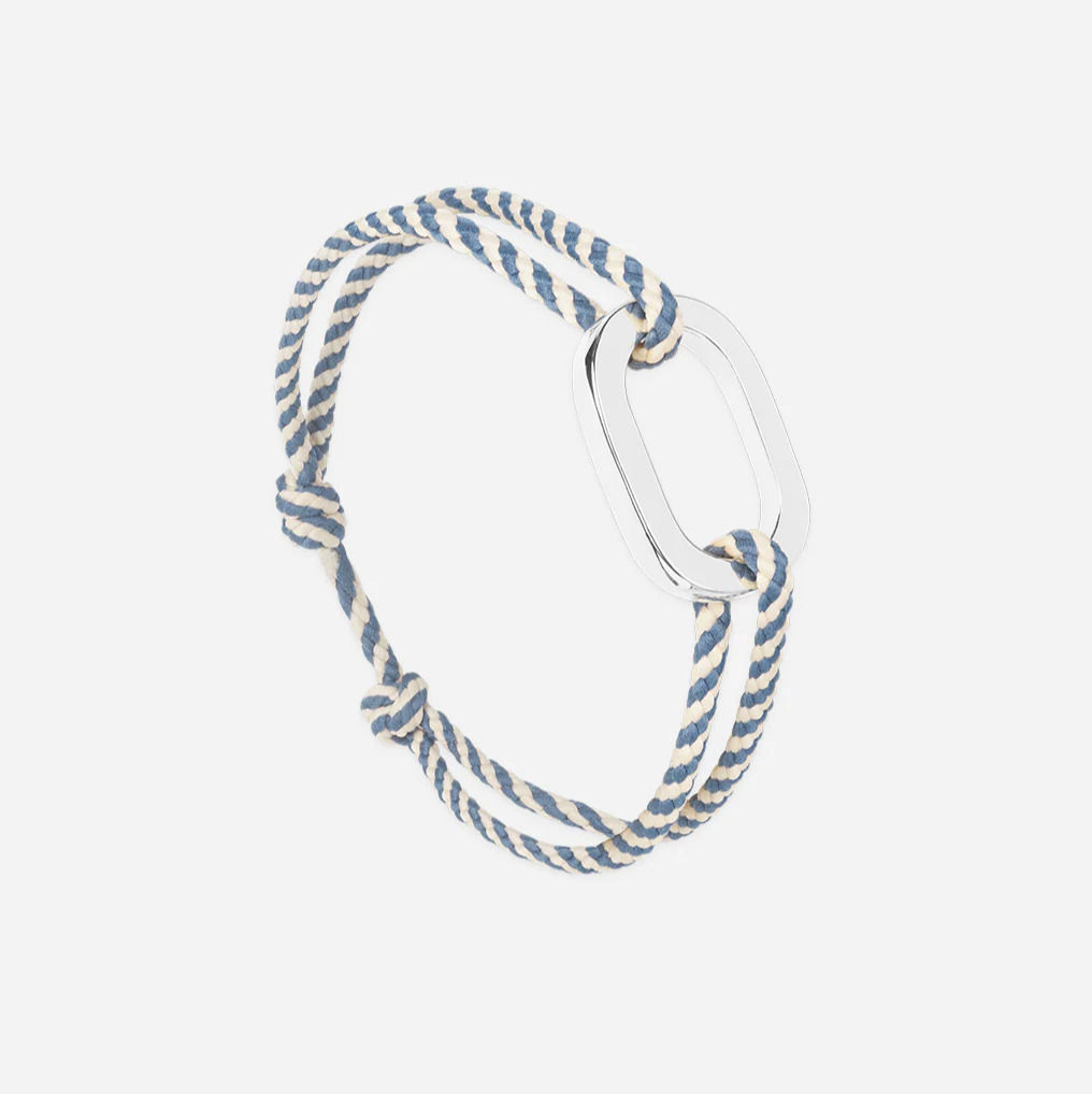 Le vent à la française - Bosse Maillon Plat 22mm Plaqué Argent