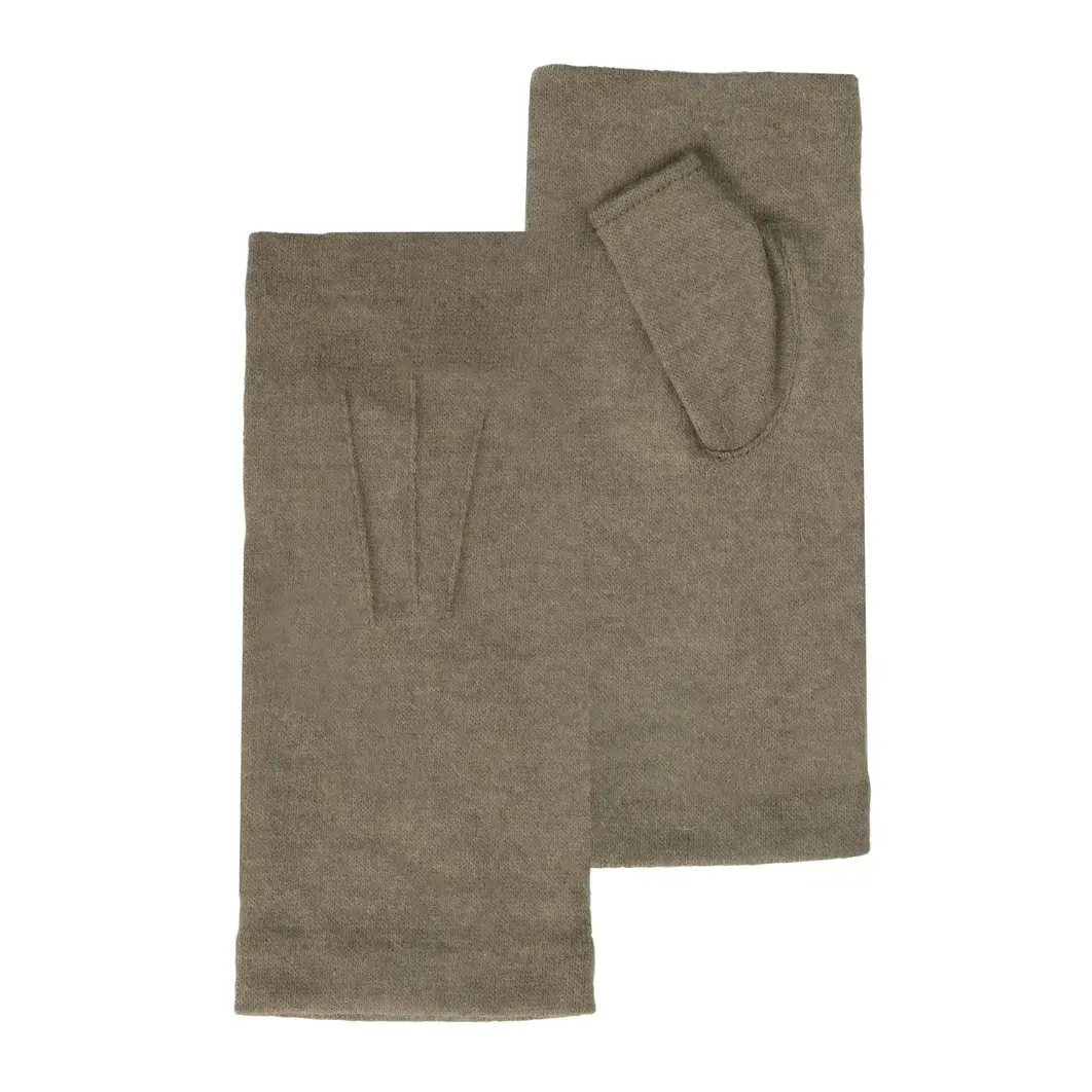 Isotoner - Mitaines en laine kaki