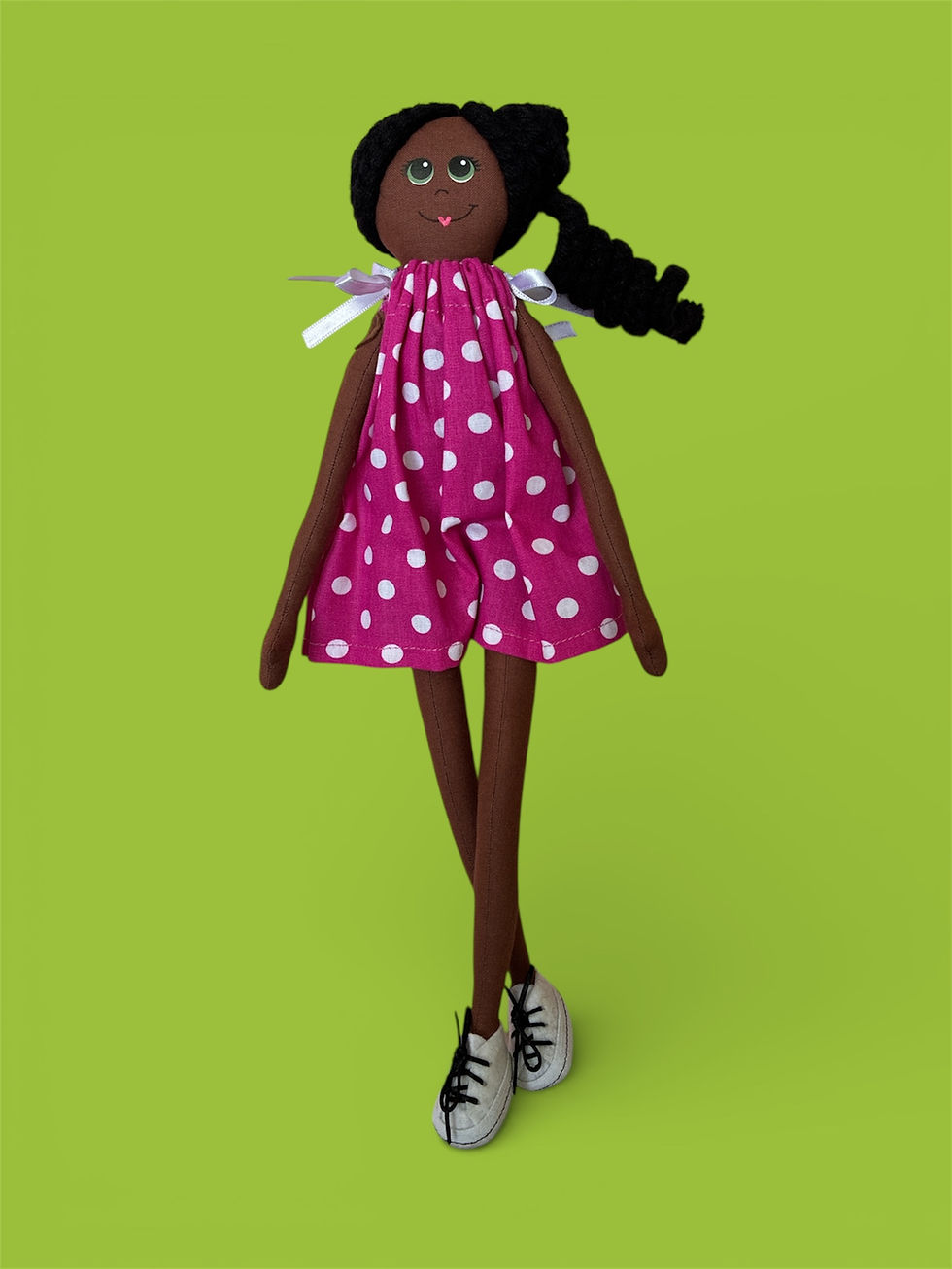 Miniatura: Boneca Negra Artesanal 