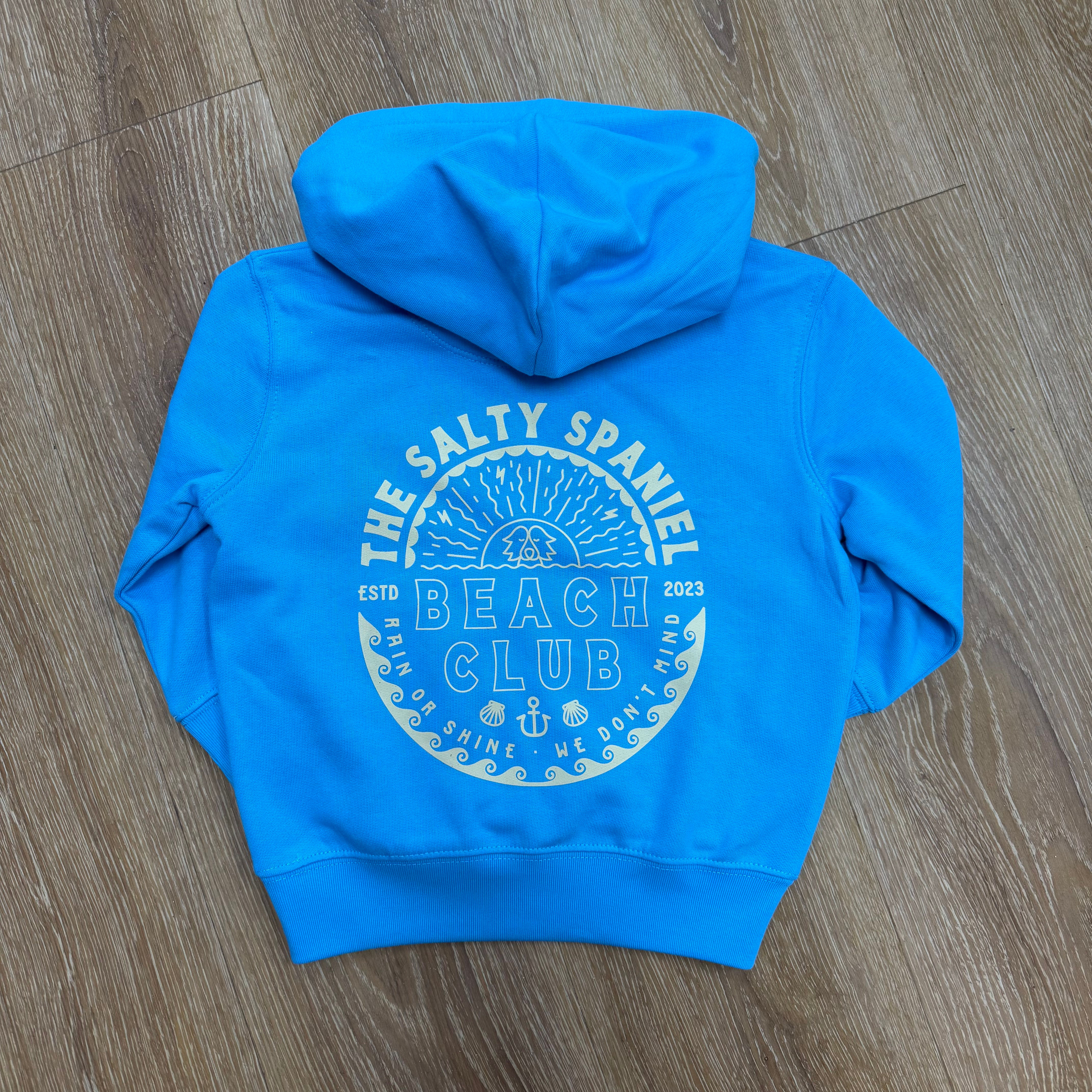 The Salty Spaniel Beach Club Kids Hoodie