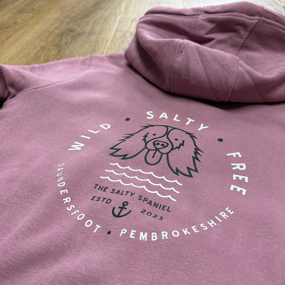 Thumbnail: Wild, Salty, Free Mauve Zip Hoodie